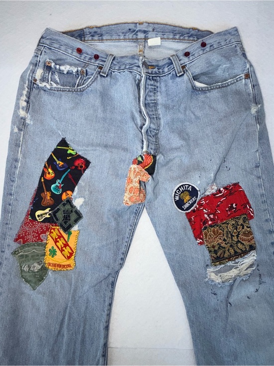 Levi's Other - Refashioned VTG 501 War Patches ReFashioned Jeans